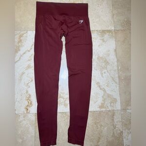 Gymshark Deep Red Leggings